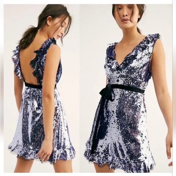 Free People Siren sequin dress - size 0 - Picture 1 of 6